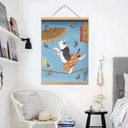 Cute Cat Canvas Wall Art for Home Decor