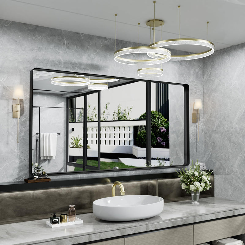 Hasipu Black Bathroom Mirrors.